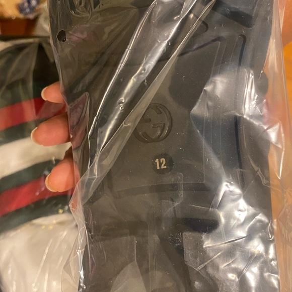 Gucci Men’s Leather and Web Sandals - Picture 4 of 12